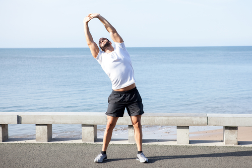 standing side stretch