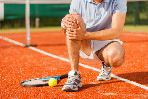 Tennis-Verletzung